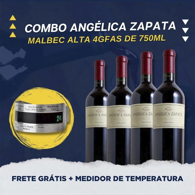 Caixa angélica zapata malbec alta 2017/2018 (4 unidades )